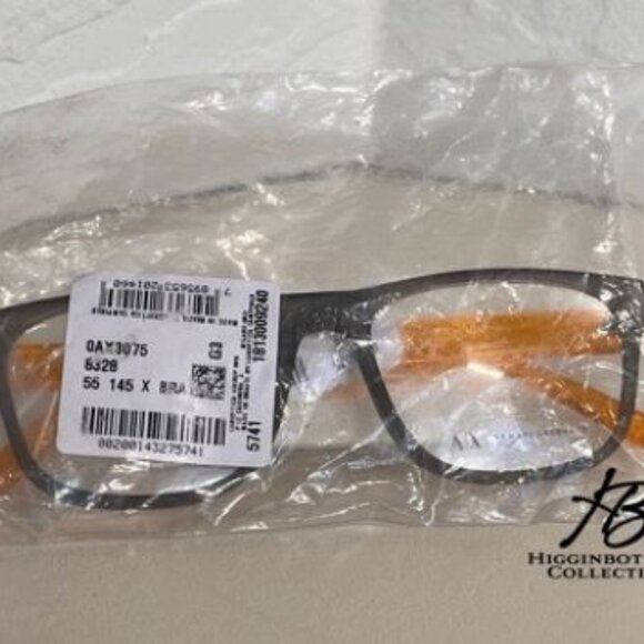 Authentic Armani Exchange Glasses AX3075 3075 8328 Orange Frames 55MM 55-18-145 - Picture 1 of 15